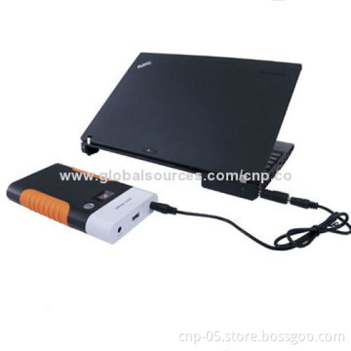 Notebook Charger with 15,600mAh Capacity, 15/19V Available, Compatible with Cellphones, Tablet PCs